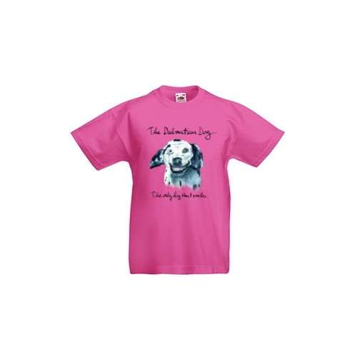T-shirt barn Doggen rosa